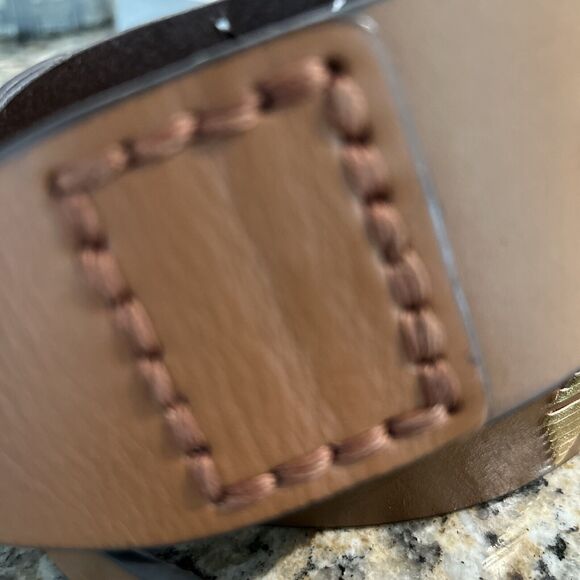 Cuirum Barcelona Spain Leather Designer Wide Belt Hand Tooling Size 95 EUC - Picture 7 of 13